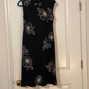 Black and White Floral Dress